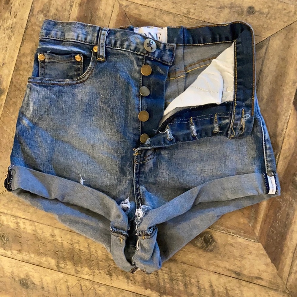 One Teaspoon Lovers High Waisted Shorts